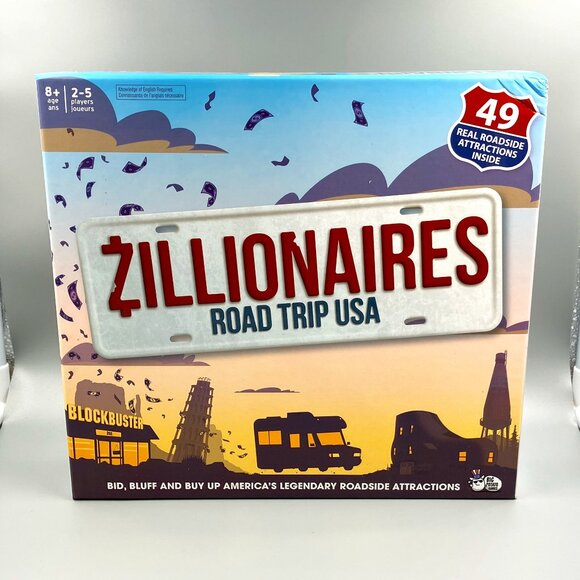 Big Potato Games: Zillionaires Road Trip USA Board Game - Picture 1 of 2